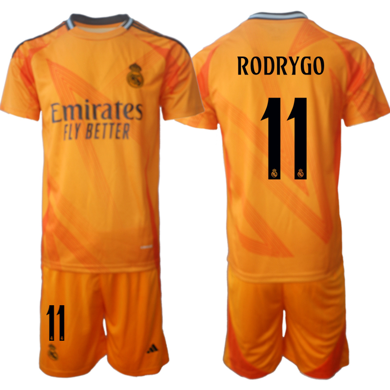 Men 2024-2025 Club Real Madrid away orange #11 Soccer Jersey